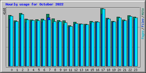 Hourly usage for October 2022