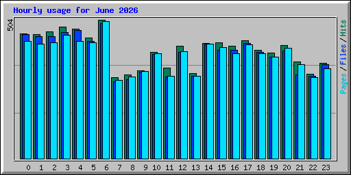 Hourly usage for June 2026